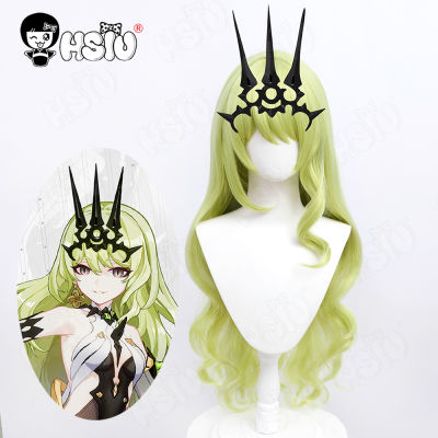 Mobius Cosplay Wig Fiber synthetic wig Game Honkai Impact 3 Cosplay「HSIU 」matcha green long curly hair+Wig Cap~