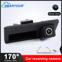 Smartour 170° Silver Lens HD Car Rear View Trunk Handle Camera For Audi A3 A4 A5 A6 For VW Passat Golf Polo B6 B7 Jetta Tiguan