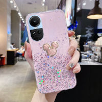 KOSLAM เคสโทรศัพท์การ์ตูนน่ารักโบว์มิกกี้สำหรับ OPPO Reno10 10 Pro 10 Pro + Reno8 T 4G 5G Reno8 Z 5G Reno8 5G Reno8 Pro 5G Reno7 Z 5G Reno7 5G Reno7 5G pro 5G 6Z Reno6 6 Pro 5G Reno5 Pro 5G 2023ปลอกโทรศัพท์มือถือ TPU แบบใหม่มีในสต็อก