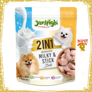 Bánh thưởng Jerhigh 2 trong 1 Vị Milky & Stick làm từ thịt gà thơm ngon