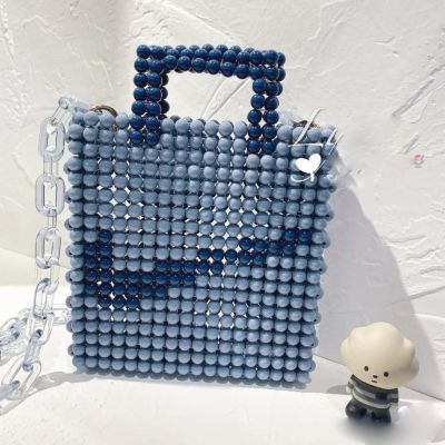 ‘【；】 10Mm Acrylic Solid Color Round Bead Gray Blue Pulan Net Red Same Type Hook Bag Beading Material 500G