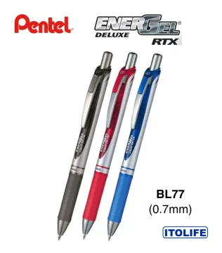 BL27-A Pentel EnerGel Ballpoint Gel Pen, 0.7mm Tip, Black Ink, Pack of 1