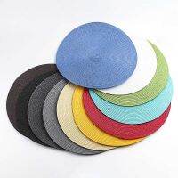 38cm Round Big Woven Nordic Style Non-slip Kitchen Placemat Coaster Insulation Pad Dish Coffee Cup Table Mat Home Decor 2022