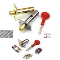 10Pcs/Lot Fire Conceal Invisible Cross Spoon Tubewell Inspection Trash Laundry Mortise Door Lock Latch Manager Chrome Gold