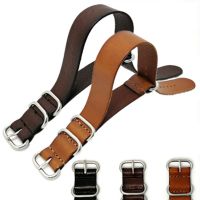 ✧♕♞ Genuine Cowhide Leather Military Watch Strap Band Watchband 18mm 20mm 22mm Tool
