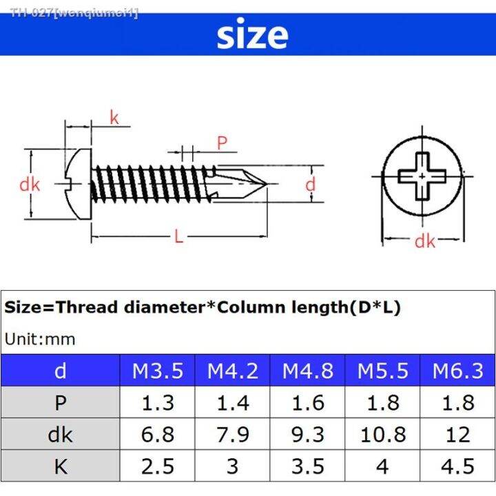 6-8-10-12-14-phillips-stainless-steel-self-drilling-screw-thread-self-tapping-screw-bolt-m3-5-m4-2-m4-8-m5-5-m6-3-pan-head