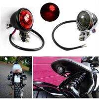 New 1pcs Motorcycle accessories Retro Modified LED taillights Cruise metal brake lights Running lights Round taillights