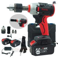 ?ลดราคา cordless drill   บล็อกแบต บล็อกไฟฟ้า 199V บล็อกแบตเตอรี่ 2IN1 แบตเตอรี่อย่างดี 2 ก้อน สว่านไร้สาย สว่านกระแทก รุ่นใหม่ล่าสุด สีแดง-สว่านไร้สาย สว่านไฟฟ้าไร้สาย สว่านแบต สว่านไฟฟ้าแบต