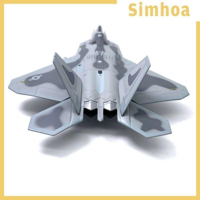 ( Simhoa ) ของเล่นโมเดลเครื่องบินสหรัฐอเมริกา 1 / 100 Usa Airline F - 22