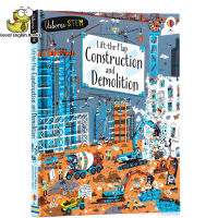 (In Stock)   พร้อมส่ง หนังสือบอร์ดบุ๊ค Usborne lift the Flap Books Construction and Demolition หนังสือภาษาอังกฤษ by GreatEnglishBooks