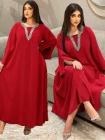 Eid 2023 Morocco Muslim Party Dress Women Abaya Ramadan Jilbab Turkey Islamic Vestidos Elegant India Moroccan Kaftan Arab Elbise Barware