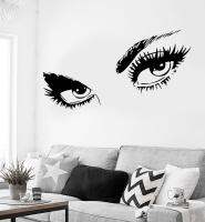 [COD] Hot Eyes Wall Stickers Teen Woman Decal Room Removable Self-adhesive Mural SA282