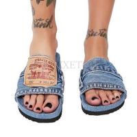 Denim Slipper Female Shoes Non-slip Comfortable Summer Flat Slippers Woman Slides Outdoor Beach Casual Shoes Women