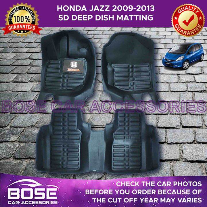5D Black Deep Dish for Honda Jazz GE Old 2009 2010 2011 2012 2013