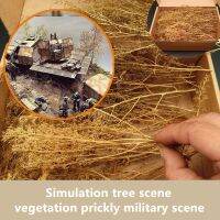 ☇❉ Scene architectural model sand vegetation thorns quinoa military scene DIY production materials miniature flowers toy