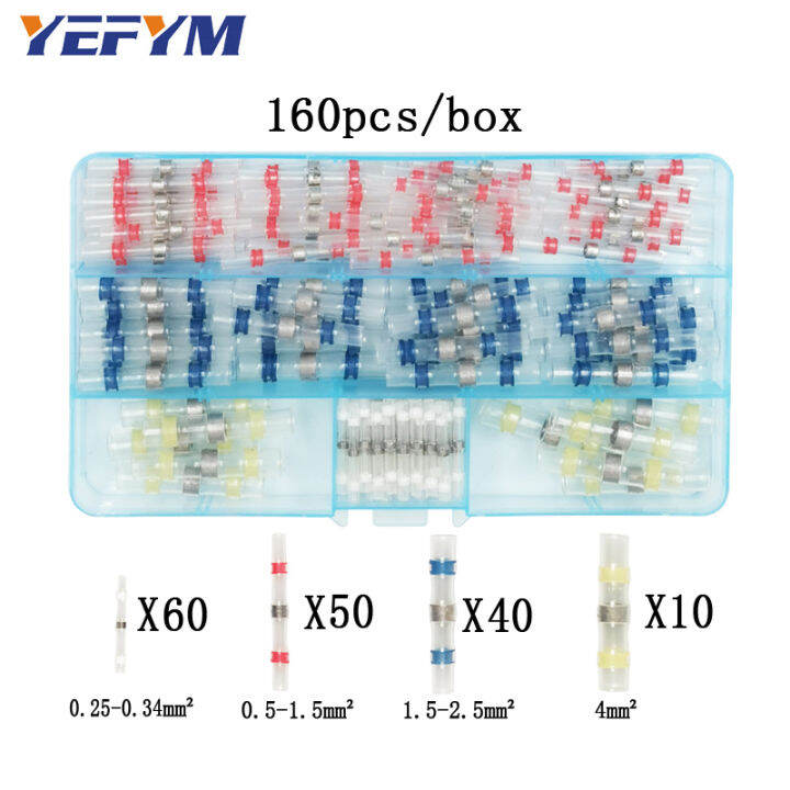 ผสมความร้อนหดsorderingขั้ว0-25-4mm2กันน้ำแขนบัดกรีท่อสายไฟฉนวนก้นเชื่อมต่อชุด-iewo9238