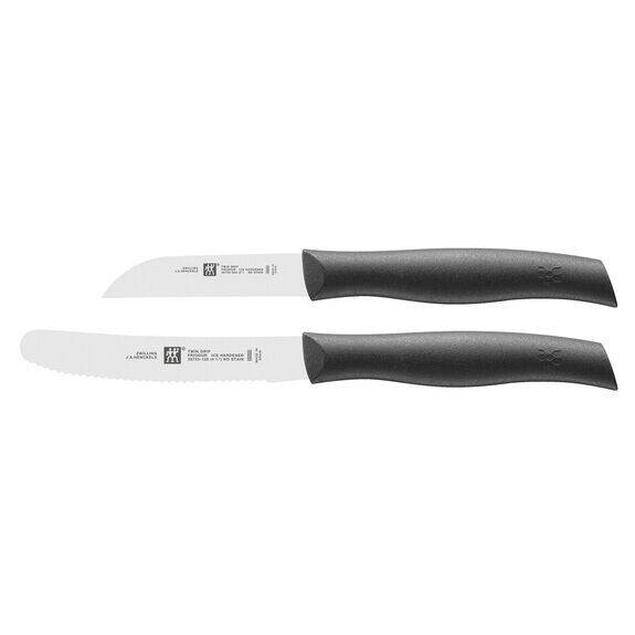 ZWILLING TWIN Grip 2 Pcs Knife Set Utility Knife and Vegetable Knife Black Lazada Singapore
