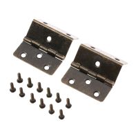 2sets Triple Fold Hinges 12 screws Anqitue Bronze 44x45x22mm Iron Decor Furniture Hardware Cabinet Trunk Jewelry Box Fittings