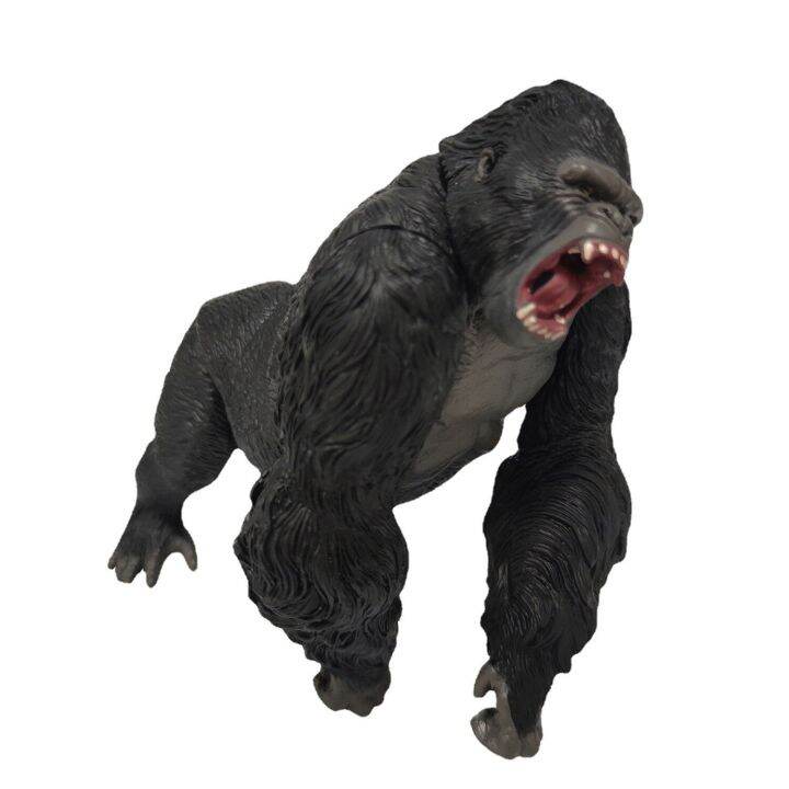 zzooi-skull-island-king-kong-action-figure-monster-17-5cm-gorilla-model-toys-soft-rubber-boy-doll-ornaments-orangutan