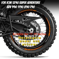 ดุมล้อสะท้อนแสงสำหรับ KTM 1290 990ผจญภัย ADV สุดๆ1190 890 790สติกเกอร์ตกแต่งรถจักรยานยนต์กันน้ำโครงล้อ