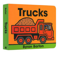 English original trucks board book cardboard book Byron Barton transportation truck childrens Enlightenment cognition picture book of childrens Enlightenment cognition