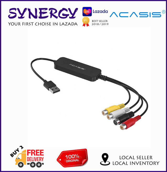 ACASIS Capture Card USB2.0 to AV Video SingleChannel Capture Card Lazada
