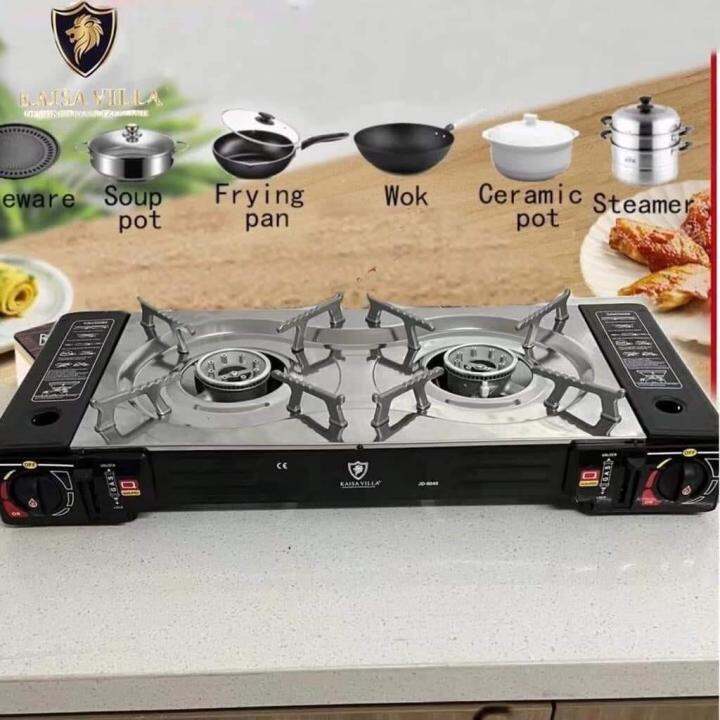 Double Burner Butane Camping Stove outdoor stove portable stove twin