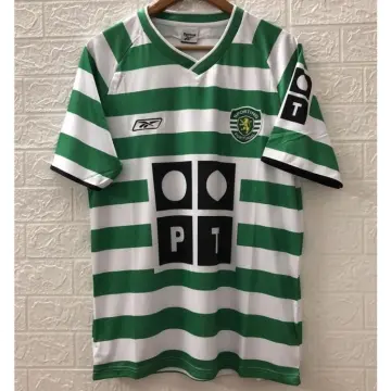 2003/04 Sporting Lisbon Home Football Shirt / Old Reebok Soccer Jersey