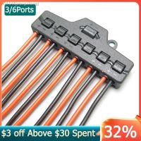 ☂✹ Quick Splitter 3/6 Ports Push in Fast Quick Wire Connector Distribution Wiring Cable Splitter for LED Lighting Terminal Block