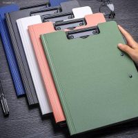 ☏❉ A4 File Folder Clipboard Writing Pad Memo Clip Board Double Clips Test Paper Storage Organizer School Supplies Office Stationary