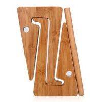 Bamboo and Wood Laptop Cooling Bracket Lazy Beech Tablet Computer Desktop Storage Rack