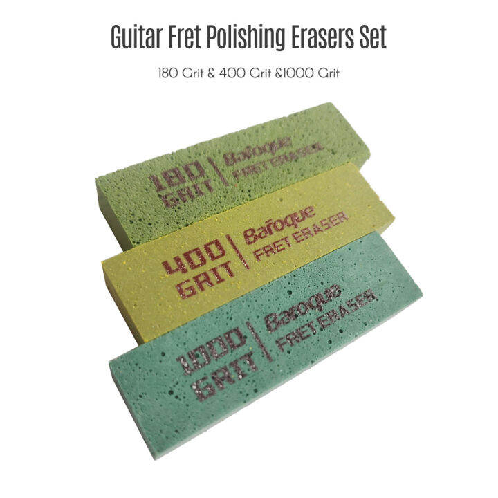 [okoogee]Guitar Fret Polishing Erasers Abraisive Rubber blocks for