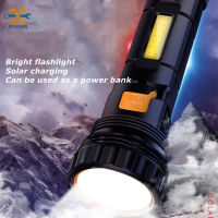 ไฟฉาย  LED flashlight  ไฟฉายขนาดใหญ่LED โซร่าเซลล์ สว่างพุ่งไกล ไฟฉายUSB  ไฟฉายชาร์จไฟ ไฟฉายชาร์จไฟบ้าน ไฟฉายเดินป่า ไฟฉายแรงสูง ไฟฉายแรงสูงพกพา