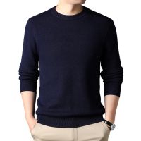 【YD】 And Mens Pullovers Color Thin Sweater O-neck Male