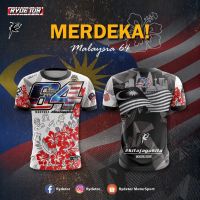 （Contact customer service to customize for you）64-year-old rider merdeka t-shirt motor t-shirt first motorsport fashion t-shirt（Childrens Adult Sizes）