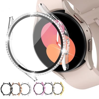 Watch Case for Samsung Galaxy Watch 4 40mm 44mm Protector for Watch 5 44mm 40mm PC Tempered Film Integrated Protective Case Cases Cases