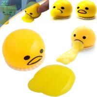 Squishy Puking Egg Model Yolk Squeeze Ball With Yellow Goop บรรเทาความเครียดของเล่น