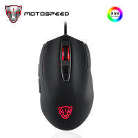 Motospeed V60 Gamer Mouse 5000DPI 7 Keys USB Wired LED Optical Backlit Silent Gaming Optical Mouse For Mini PC Laptop Desktop