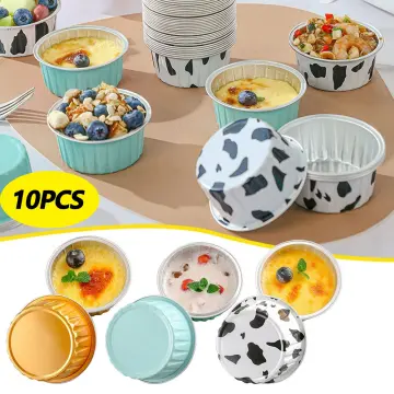 10PCS Individual Plastic Cupcake and Muffin Cup Containers