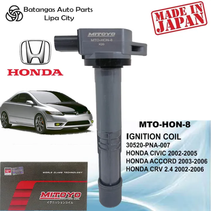 IGNITION COIL HONDA CIVIC 20022005 30520PNA007 MTOHON 8 MITOYO