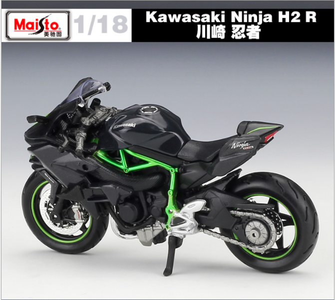 Xe mô hình mô tô Kawasaki Ninja H2r TẶNG KÈM BIỂN SỐ tỉ lệ 118 hãng Maisto   HolCim  Kênh Xây Dựng Và Nội Thất