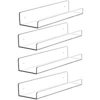 Acrylic Display Wall Shelves for Wall Storage, Floating Shelves Wall Mounted, Kids Bookshelf