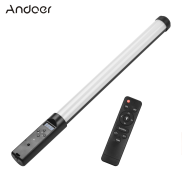 Andoer Đèn Ống Quay Video LED Cầm Tay Đèn Bổ Sung Nhiếp Ảnh Pin Tích Hợp