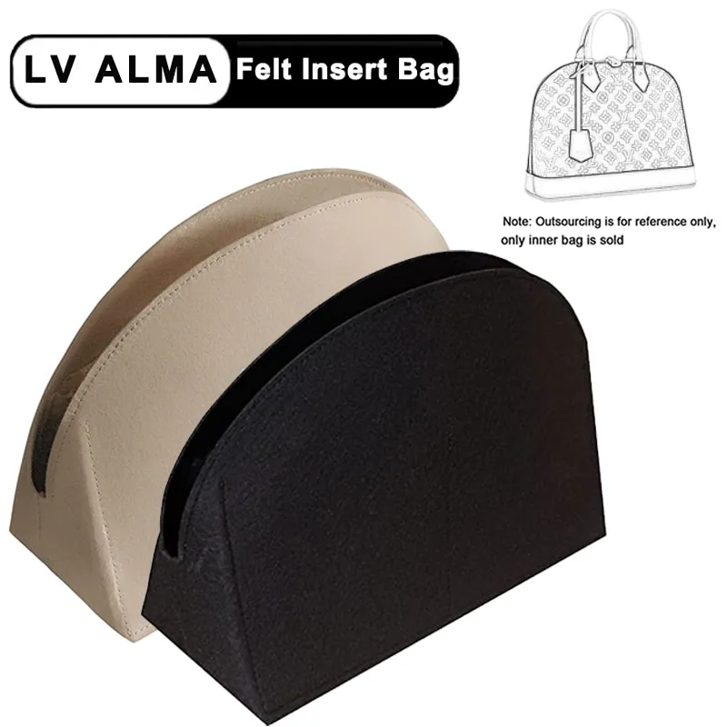 EverToner Felt Insert Bag Organizer Bag Fits For LV Alma BB PM