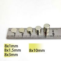 8x1mm 8x1.5mm 8x2 8x3 Magnet Superpower8x2mm N35 Neodymium Magnets Nickle Coating Search Magnetic Fridge DIY Crafts NdFeB Aimant