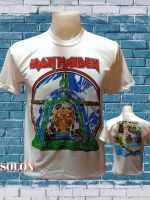 เสื้อวง IRON MAIDEN วงร็อค ไม่มีตะเข็บข้าง คอฟิต เสื้อทัวร์ เสื้อยืด เสื้อวินเทจ วงดนตรีร็อคต่างประเทศ