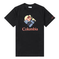 เสื้อยืดพิมพ์ลายคอรอบกลางแจ้งใหม่โคลัมเบีย