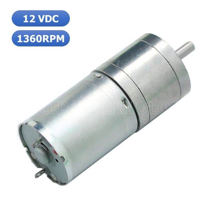 1ชิ้น-jb363-มอเตอร์-มอเตอร์เกียร์-มอเตอร์อเนกประสงค์-25ga-370-12vdc-1360rpm-dc-gear-motor-shaft-d-4mm