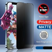 [Electronic film] Matte Privacy 9H กระจกนิรภัยป้องกันหน้าจอสำหรับ iPhone 14 13 12 Mini 11 Pro X XR XS Max 6S 7 8 Plus SE Anti Spy Peeping