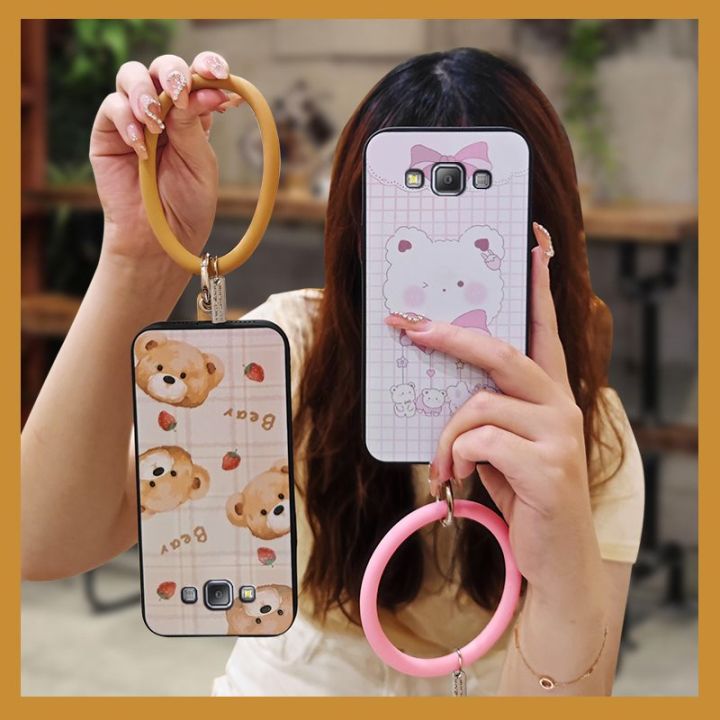 youth-creative-phone-case-for-samsung-galaxy-a7-sm-a700f-couple-trend-cartoon-hang-wrist-simple-personality-soft-shell